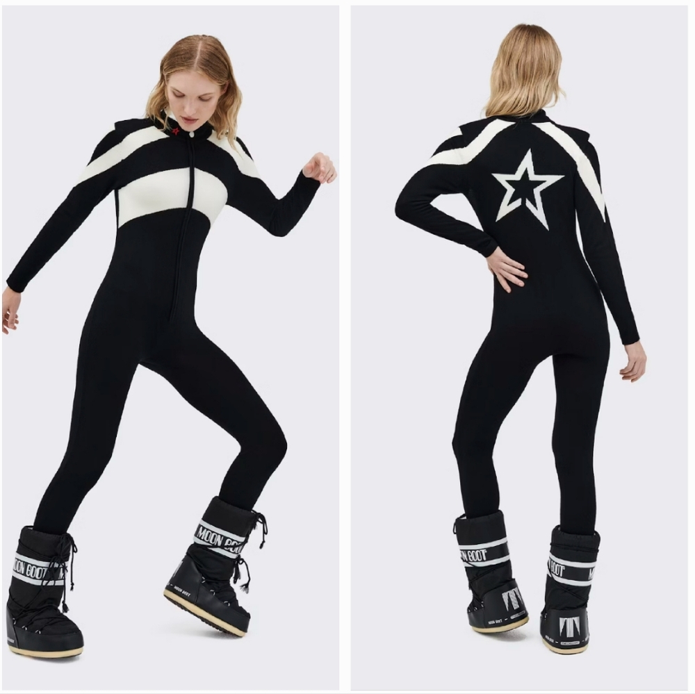 💥 Perfect Moment Tignes Chevron Suit Ski Perfect Moment Knit Jumpsuit Star